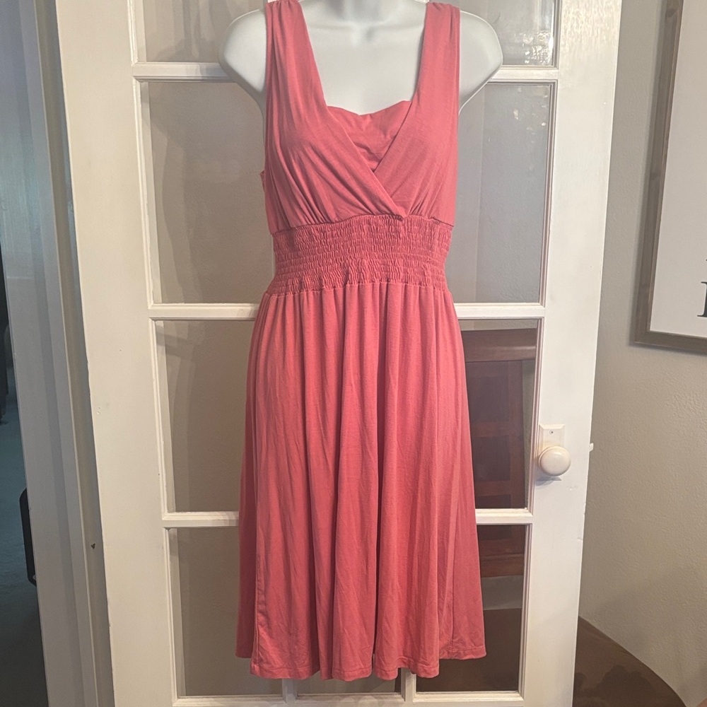 Faded Glory Coral Midi Dress